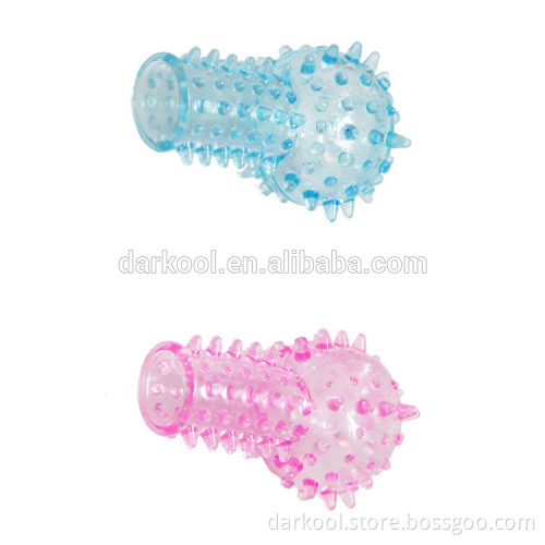 FL001/Wholesale sex toys for men/women,soft rubber finger sleeve massage